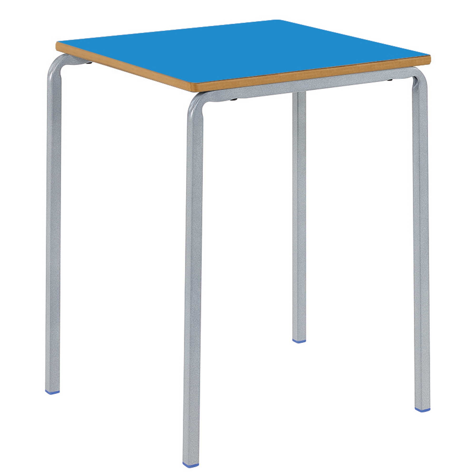 Classmates Square Crushed Bent Classroom Table - 600 x 600 x 460mm - Blue